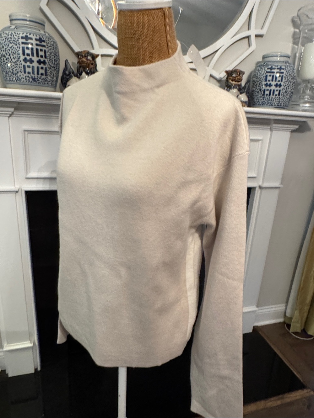 Haven Well Within Women's Cream Mock Neck Sweater